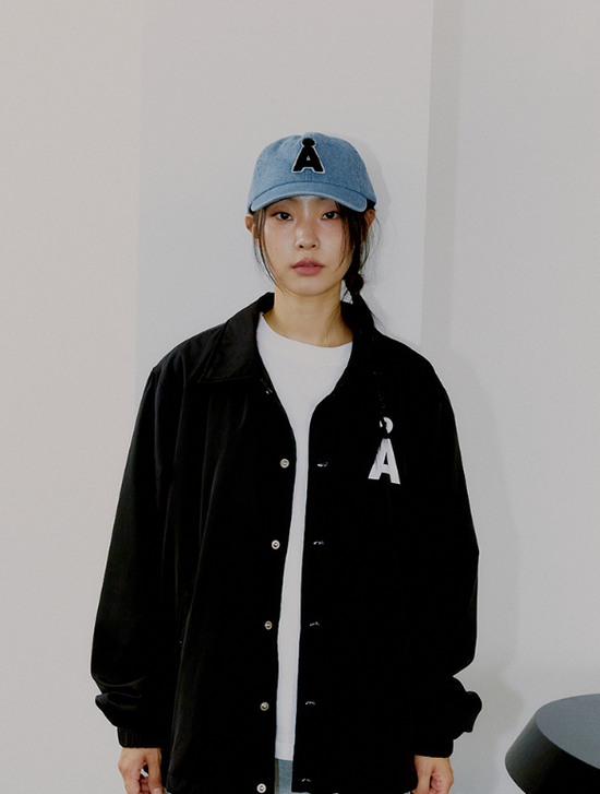 NEW ALAND A BOUCLE BASEBALL CAP INDIGO