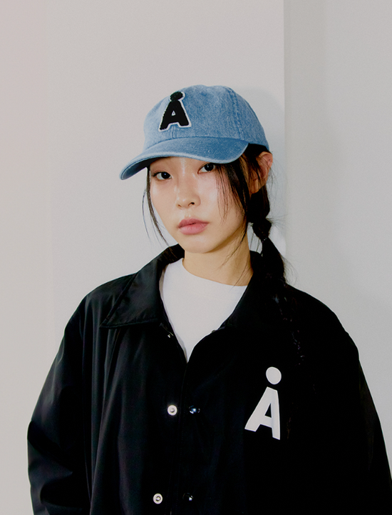 NEW ALAND A BOUCLE BASEBALL CAP INDIGO