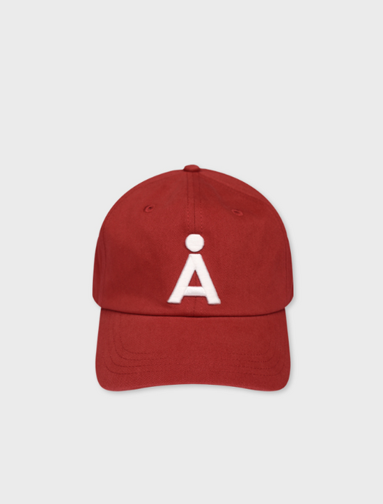 NEW ALAND EMBOSSING A LOGO BASEBALL CAP RED