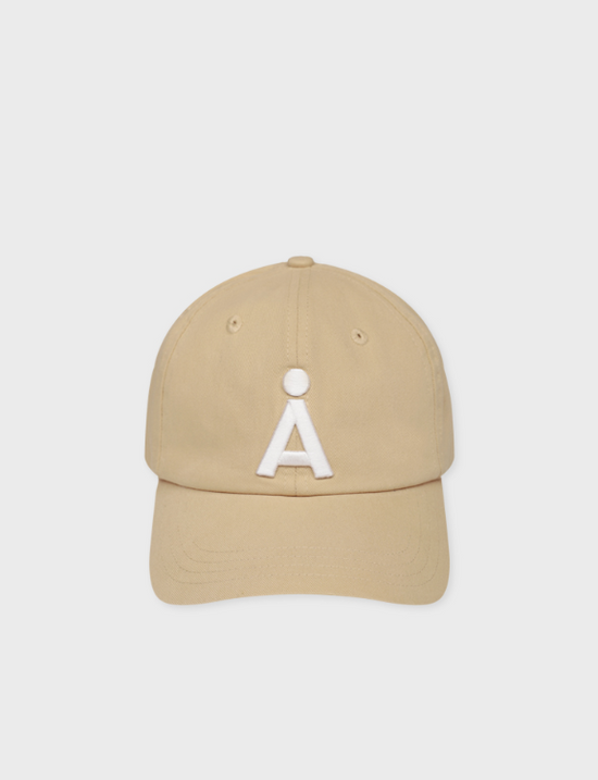NEW ALAND EMBOSSING A LOGO BASEBALL CAP BEIGE