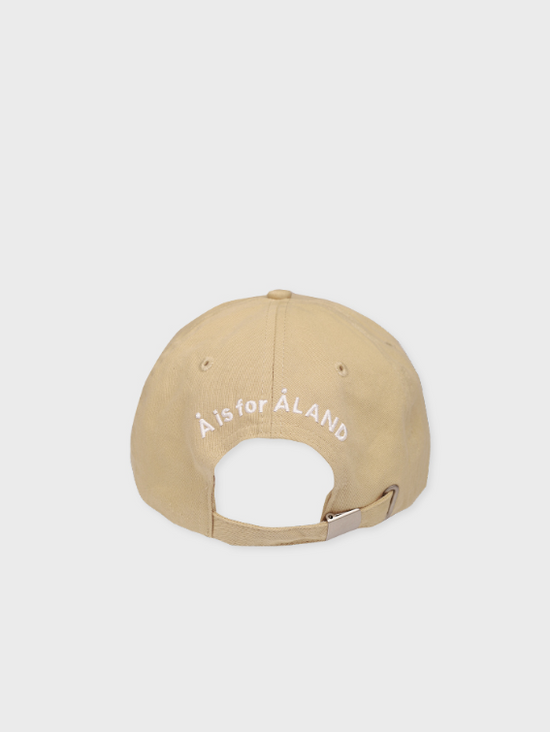 NEW ALAND EMBOSSING A LOGO BASEBALL CAP BEIGE