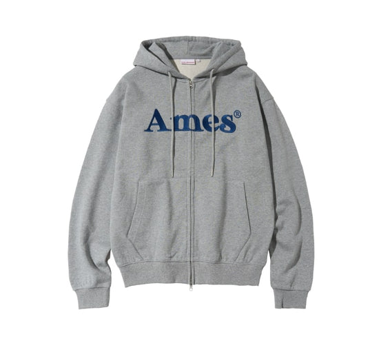 BASIC LOGO HOODIE ZIP UP O LIGHT BEIGE