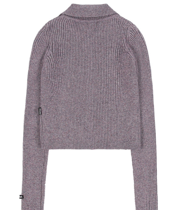 CUT-OUT 2 WAY ZIP-UP PURPLE
