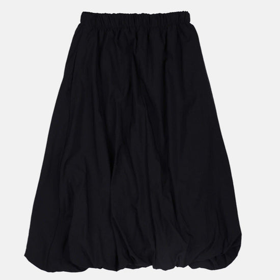 MAXI PUMPKIN NYLON SKIRT BLACK