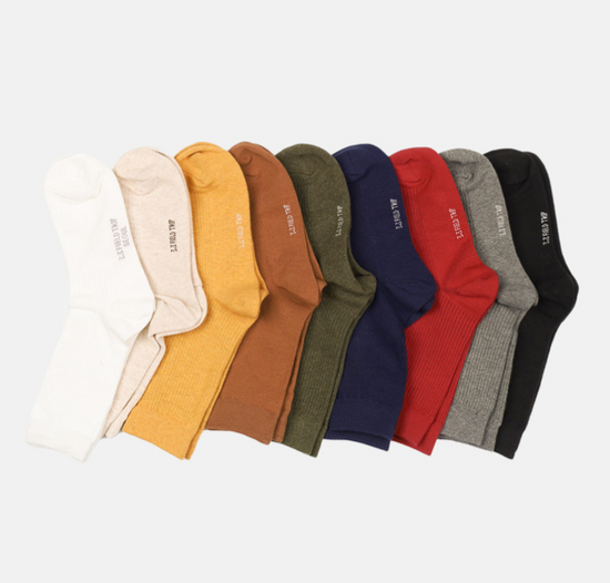 DAILY RIBBED HIGH SOCKS IVORY