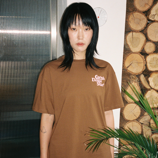 SELLER LOGO SS TEE BROWN