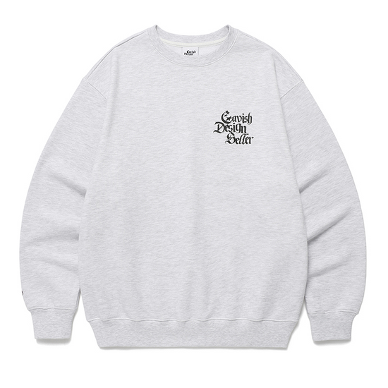 GOTHIC SELLER LOGO SWEATSHIRT LIGHT GREY