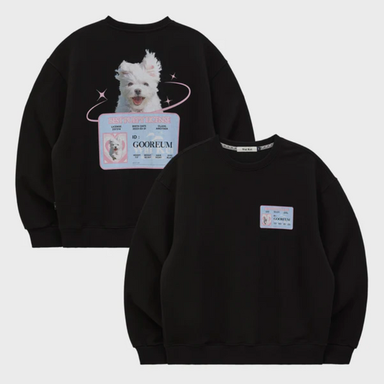 MALTESE GOOREUM NAMETAG SWEATSHIRT BLACK