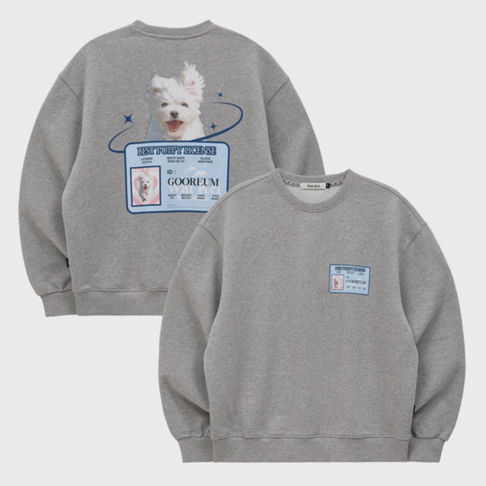MALTESE GOOREUM NAMETAG SWEATSHIRT GREY