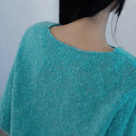 SHAGGY SWEATER BLUE