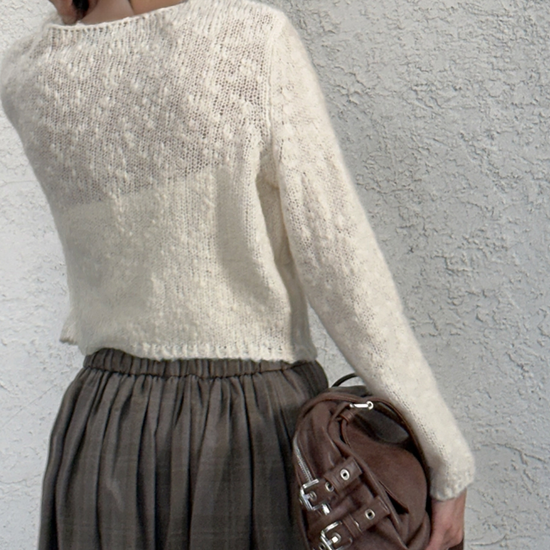 SHAGGY SWEATER IVORY
