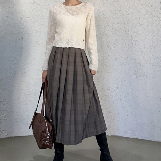 SHAGGY SWEATER IVORY