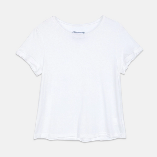 BACK LOGO CUTTING T-SHIRT IVORY