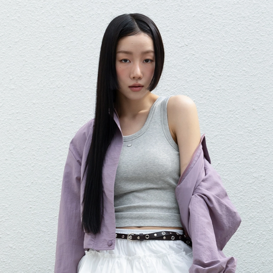SLIM INNER CAP SLEEVELESS MELANGE GREY