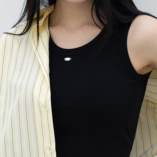 SLIM INNER CAP SLEEVELESS BLACK