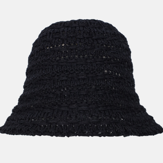 ELEGANT BUCKET HAT BLACK