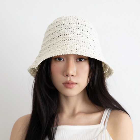 ELEGANT BUCKET HAT IVORY