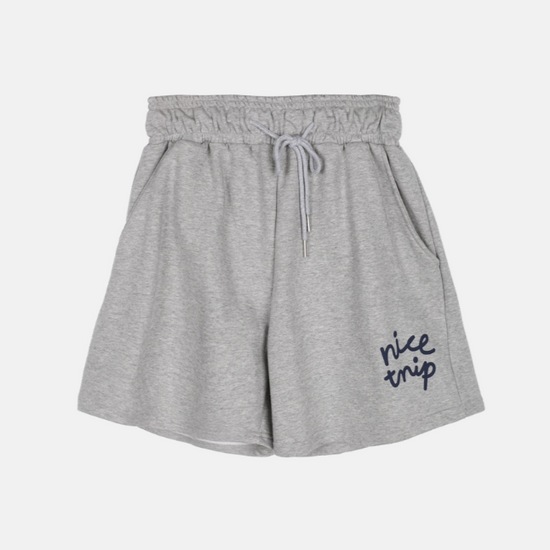 PRINTED CHILL SWEAT SHORTS MELANGE GREY