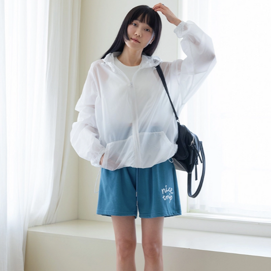 PRINTED CHILL SWEAT SHORTS BLUE