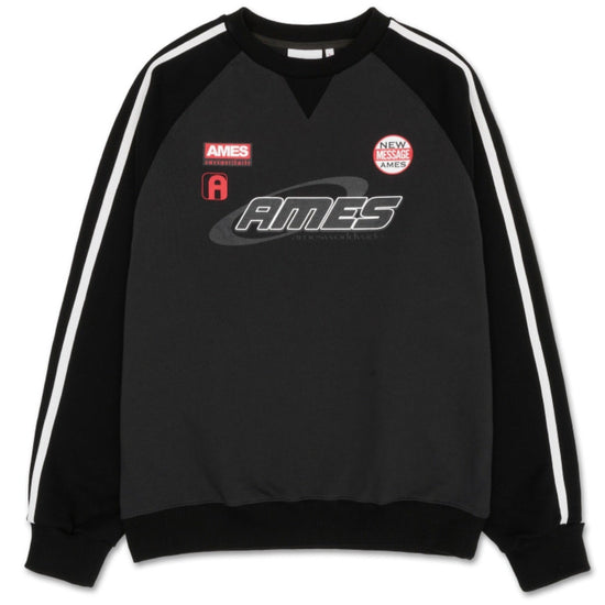 SLEEVE STITCH SWEATSHIRT CHARCOAL
