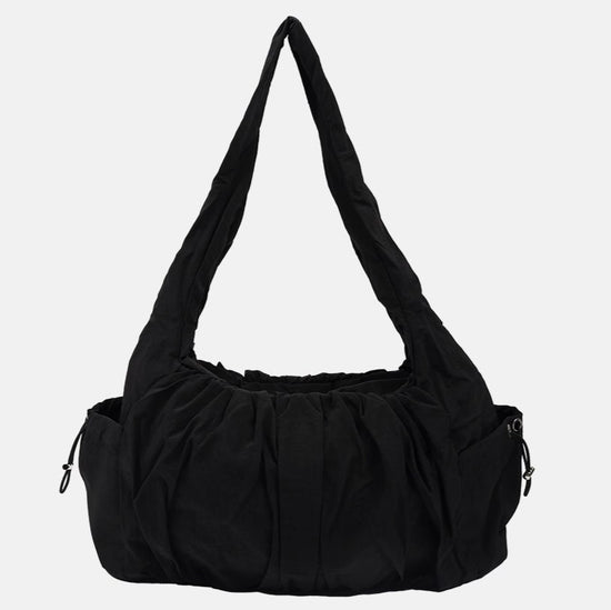 SHIRRING TOTE BAG BLACK