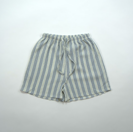 COZY STRIPE HALF PANTS BLUE
