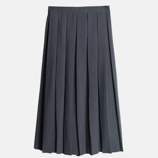 ESSENTIAL PLEATS SKIRT GREY