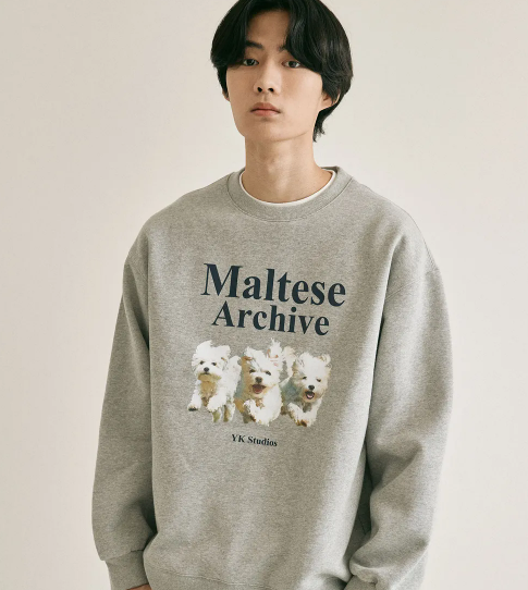 MALTESE ARCHIVE SWEATSHIRTS GREY