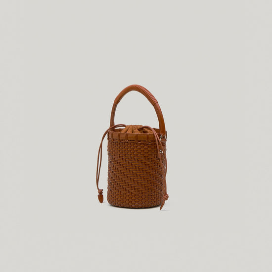 TWIG BASKET TOTE BAG DRIED TAN