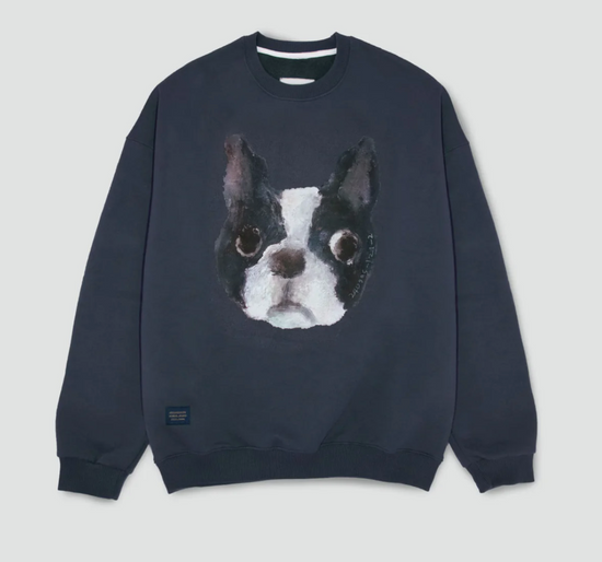 A DOG SWEATSHIRT NAVY