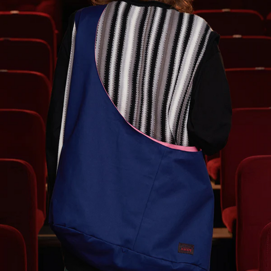 REVERSIBLE BIG BAG BLUE