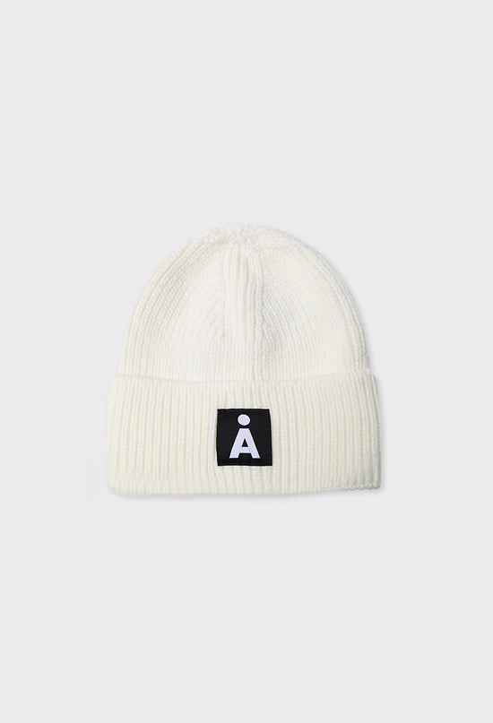 ALAND A LOGO COLOR BEANIE IVORY