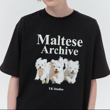 MALTESE ARCHIVE HALF SLEEVE TSHIRT NAVY