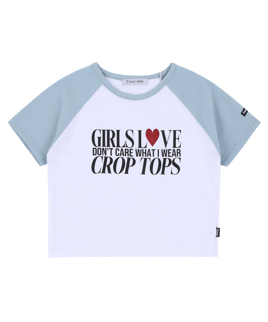 COMELY RAGLAN TEE BLUE
