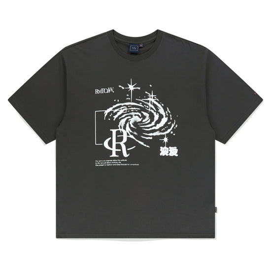 SHINING EFFECT TEE SHIRT CHARCOAL