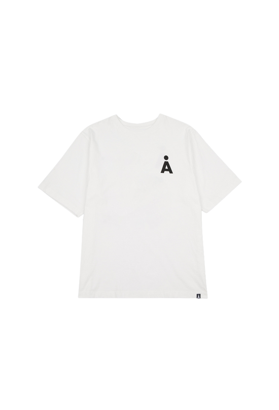 ALAND A APPLE GRAPHIC HALF SLEEVE IVORY