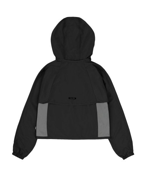 DETACHABLE BOLERO ZIP-UP BLACK