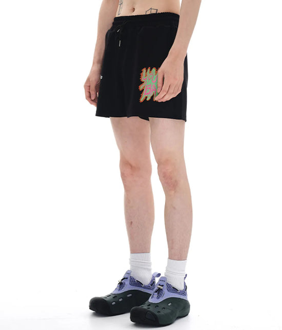 YB GRAPHIC SHORTS BLACK
