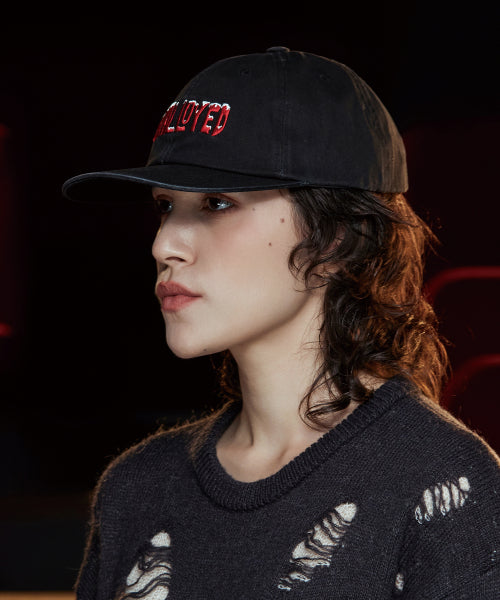 SNOW LOGO CAP BLACK