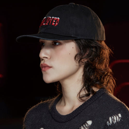 SNOW LOGO CAP BLACK