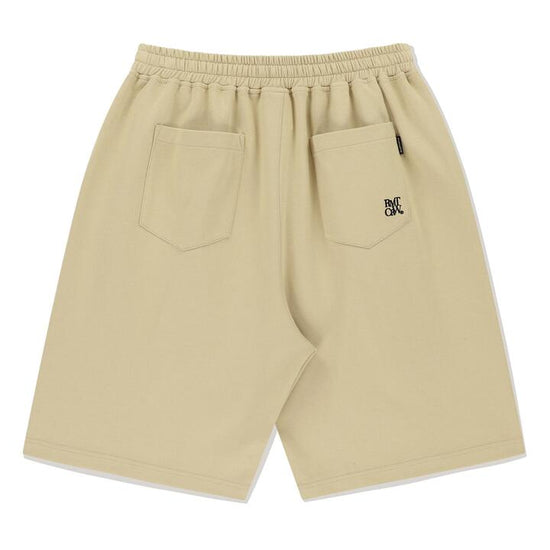 COTTON PINTUCK SHORTS BEIGE