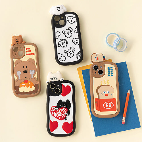 FIGURE BOUCLE PHONE CASE IPHONE 15 HUNGRY BO