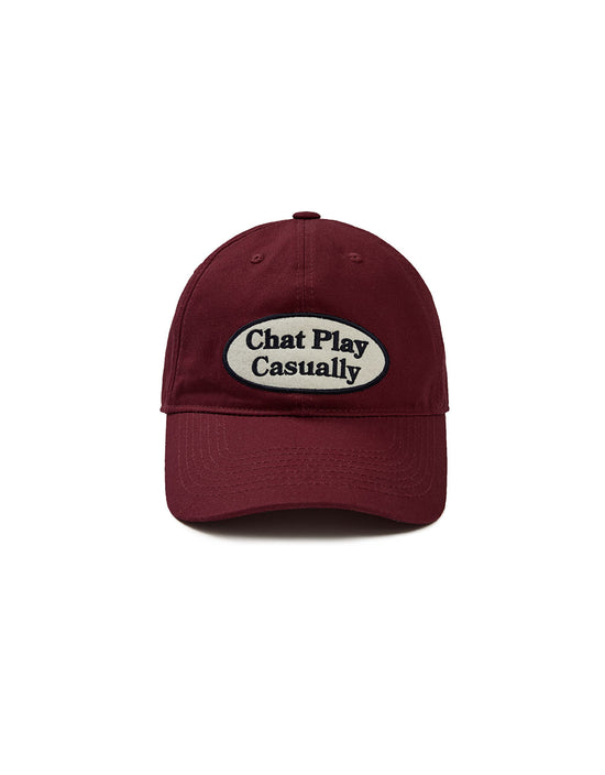 COLOR BUTTON COTTON CAP (WINE)
