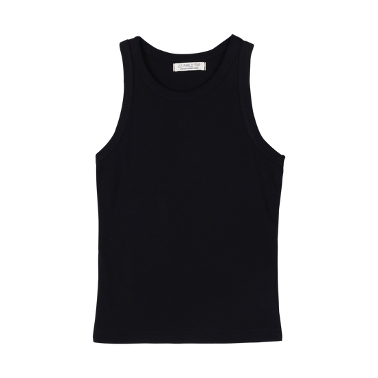 LINEAR TENSION SLEEVELESS BLACK