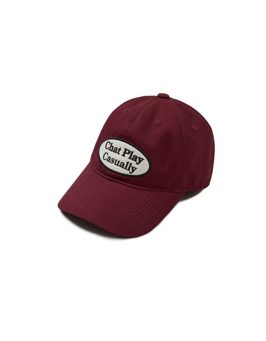 COLOR BUTTON COTTON CAP (WINE)