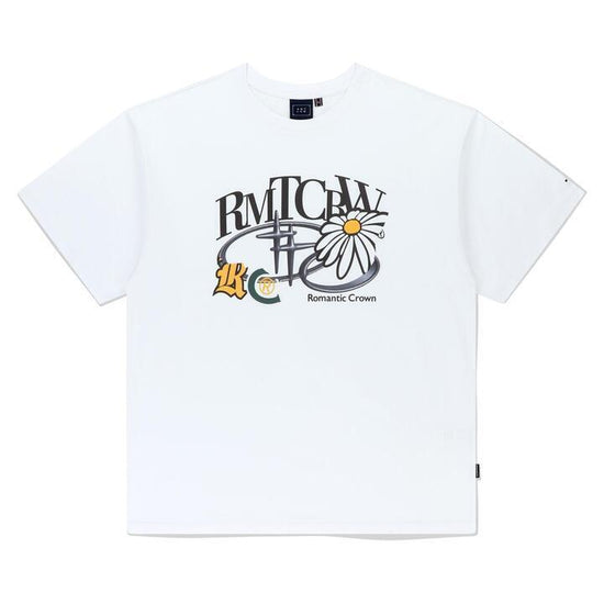 REPAIRED SHINING LOGO TEE SHIRT WHITE