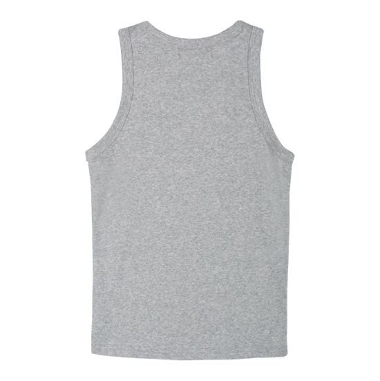 LINEAR TENSION SLEEVELESS MELANGE GREY
