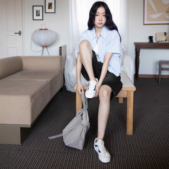 BREEZE STRIPE SHORT SLEEVE SHIRT LIGHT BLUE