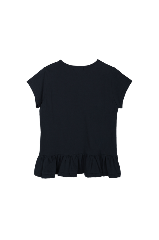 FRILL IN LAYERS T-SHIRT NAVY