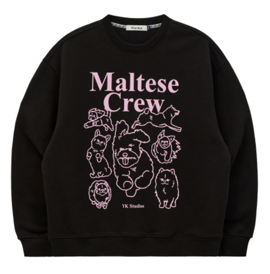 MALTESE ARCHIVE LINE GRAPHIC SWEATSHIRTS BLACK